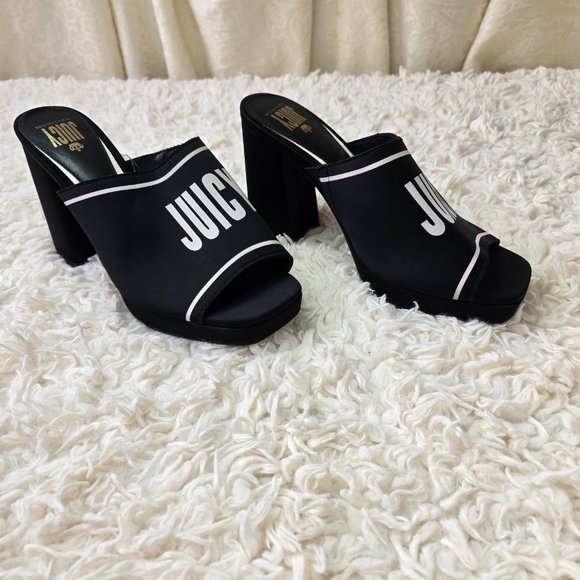 NWT Juicy By Juicy Couture J Girly Open Toe Slides, Size 8.5 - Picture 2 of 9